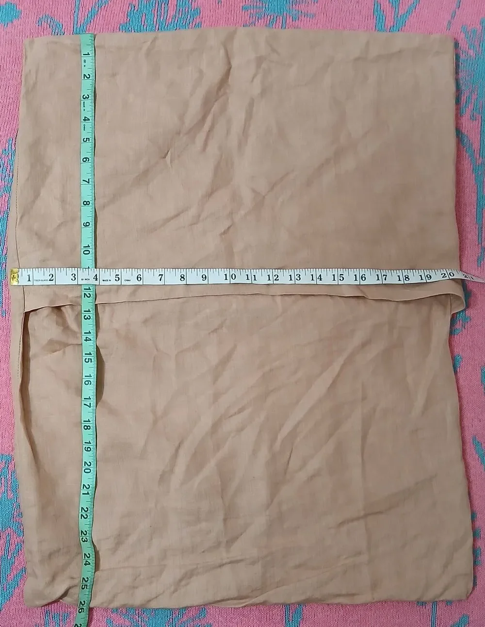 Quince 100% linen pillow cases nutmeg rose gold standard 2 pieces